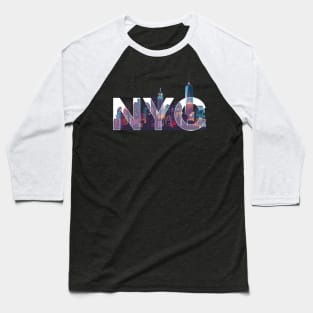 New York City Skyline Baseball T-Shirt